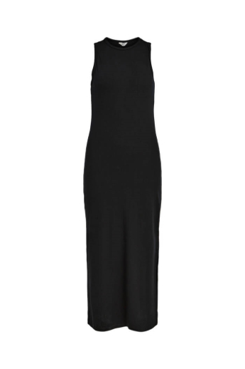 Ribbed, Long dress, Black