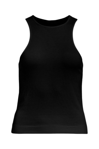 Slim tank top, Tight fit, Black 