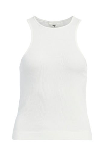 Slim tank top, Tight fit, White