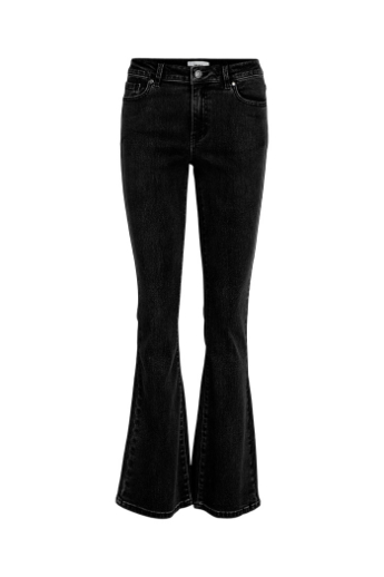 Naja Flared jeans, Black denim 
