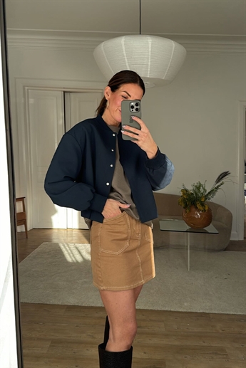 Sala MW short skirt, tobacco brown