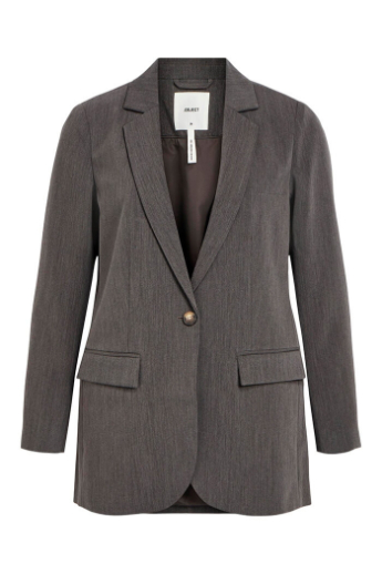Sigrid Blazer, Medium Grey Melange