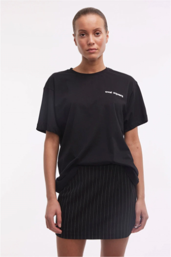 Oval Square, OSCal tee, black