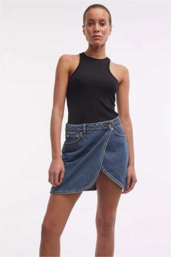 Oval Square, Final Skirt, Denim