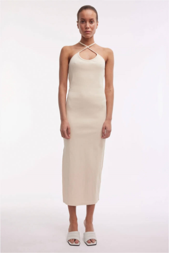 Oval Square, Jerry dress, off white