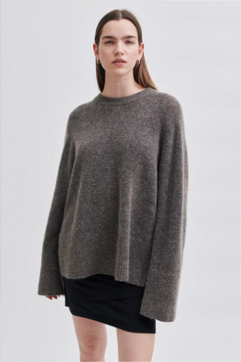 Second Female, Brookline knit raglan, Major brown