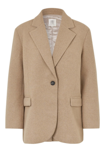 Esla Wool Jacket, Silver mink 