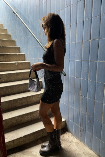 Second Female, Gloss dress, Black