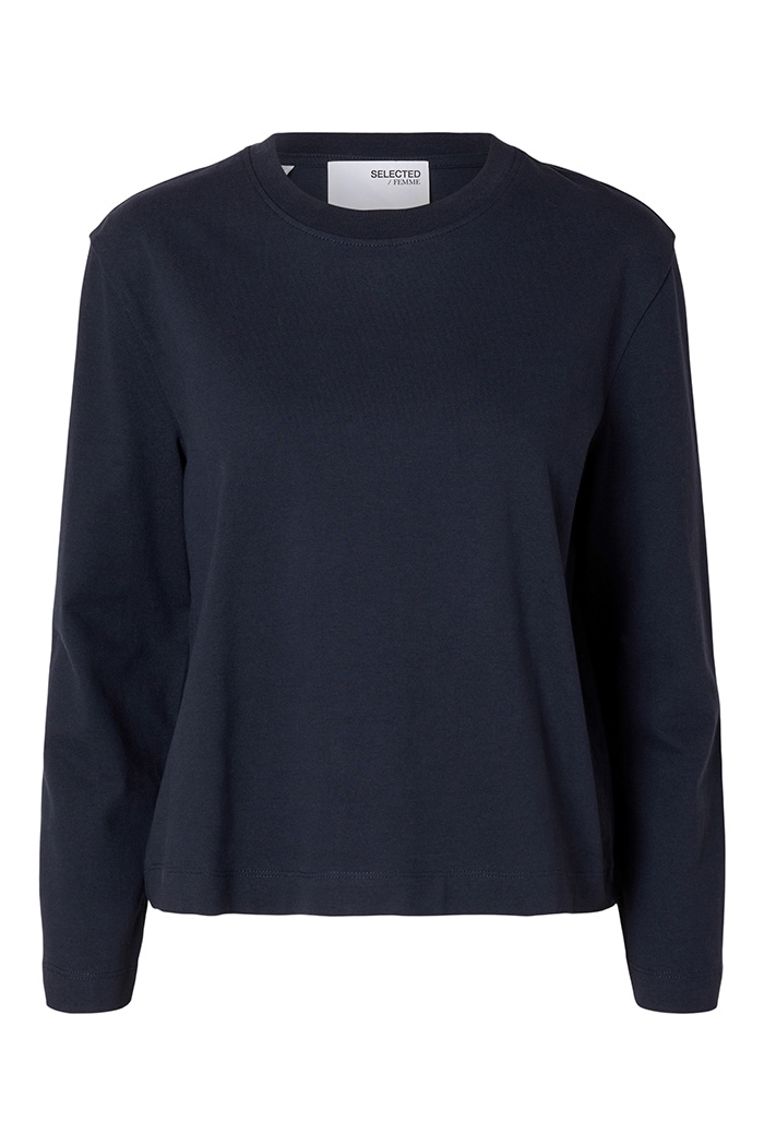 Essential LS Boxy Tee, Dark Sapphire