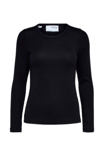 Inna ls neck top, Black
