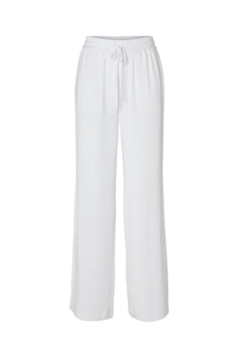 Viva long linen pants, Bright white