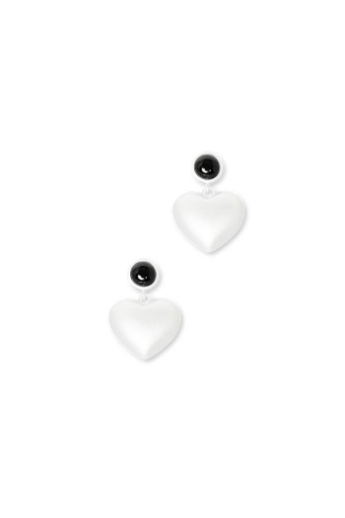 Trine Tuxen, Joanna Onyx earrings, Silver