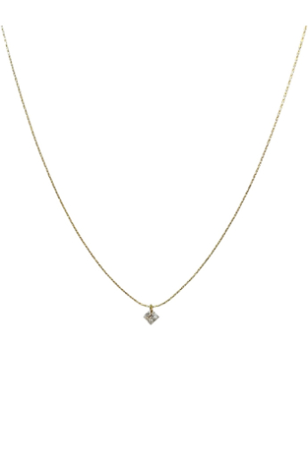 YAB Studio, 0.10 ct twvs Princess Cut 40 cm, 18K Gold