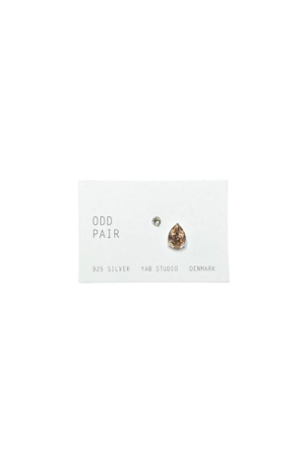 YAB Studio, Odd Pair Drop, Rose / Charcoal