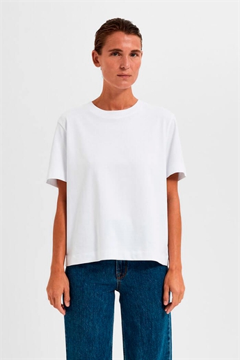 Essential Boxy Tee, White