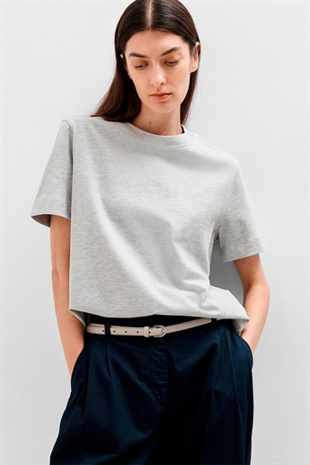 Essential Boxy Tee, Grey