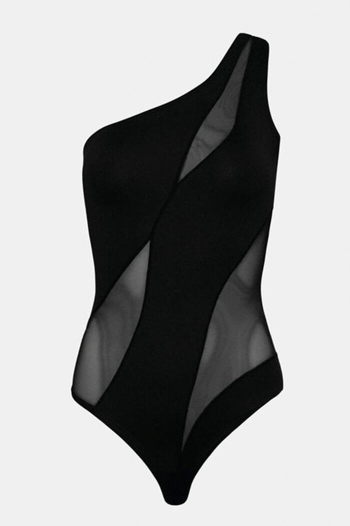 OW Collection, Curve Bodysuit, Black