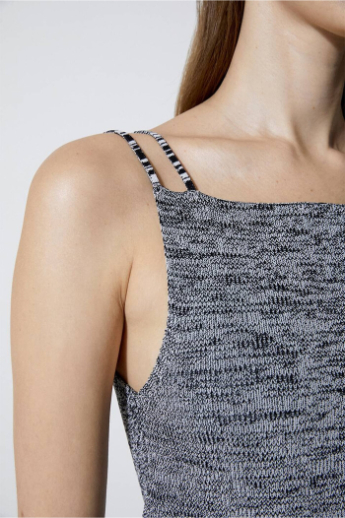 Dagmar, Chandra, top, Grey melange 