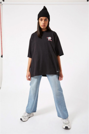 Dr. Denim, Kerry tee, Black teal cloud