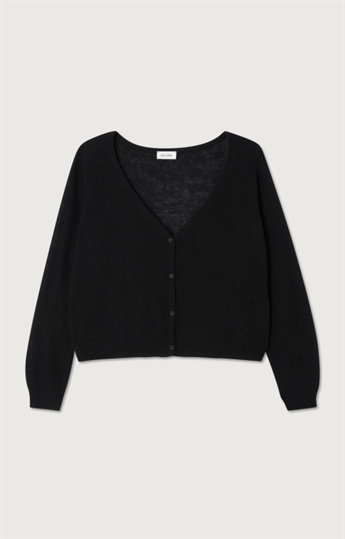 American Vintage, DUM19A, Light Cardigan, Black