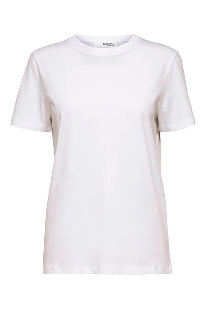 Selected Femme, Essential O-Neck Tee, White