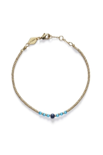 ANNI LU, Bead & gem bracelet, Mediterranean Blue