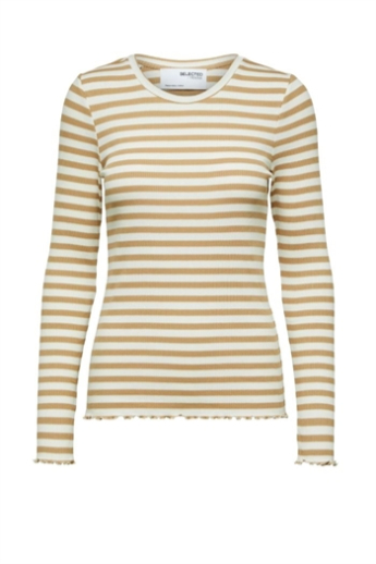 Selected Femme, Anna, LS Crew neck, Striped tee