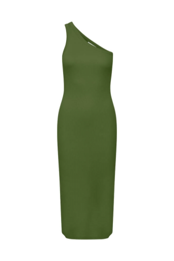 Gestuz, DrewGZ, One shoulder dress, Chive