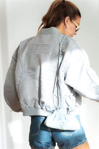 Gestuz, Maily bomber jacket, grey blue
