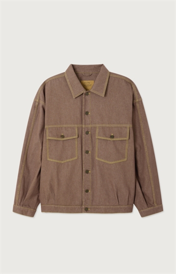 American Vintage, GRE16A, Denim Jacket, Mocha