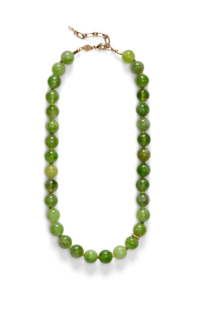 ANNI LU, Green Bowl Necklace, Green
