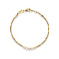ANNI LU, Bead & gem bracelet, Pearl