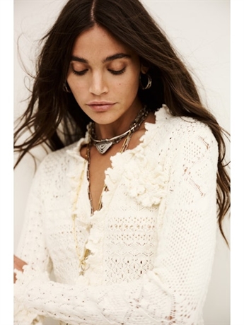 PRE-ORDER! (Levering slut uge 16) Ba&sh, Soria Cardigan, Ecru