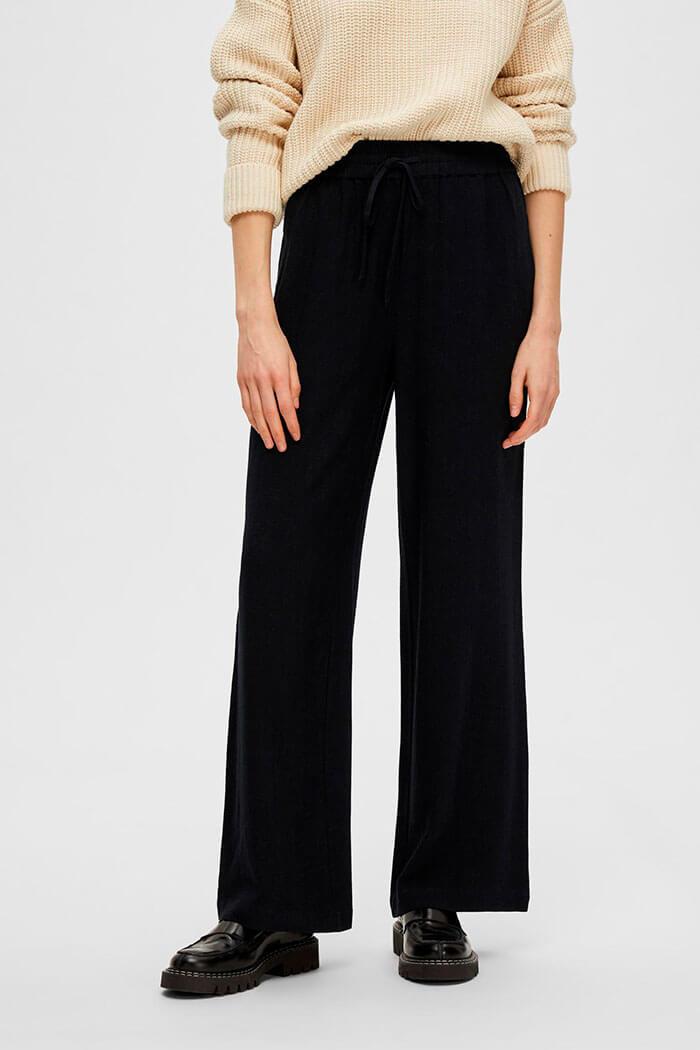 Selected Femme, Linen Pants, Black 