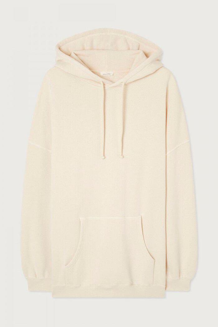 American Vintage, MXY03A Oversized Hoodie, Ecru