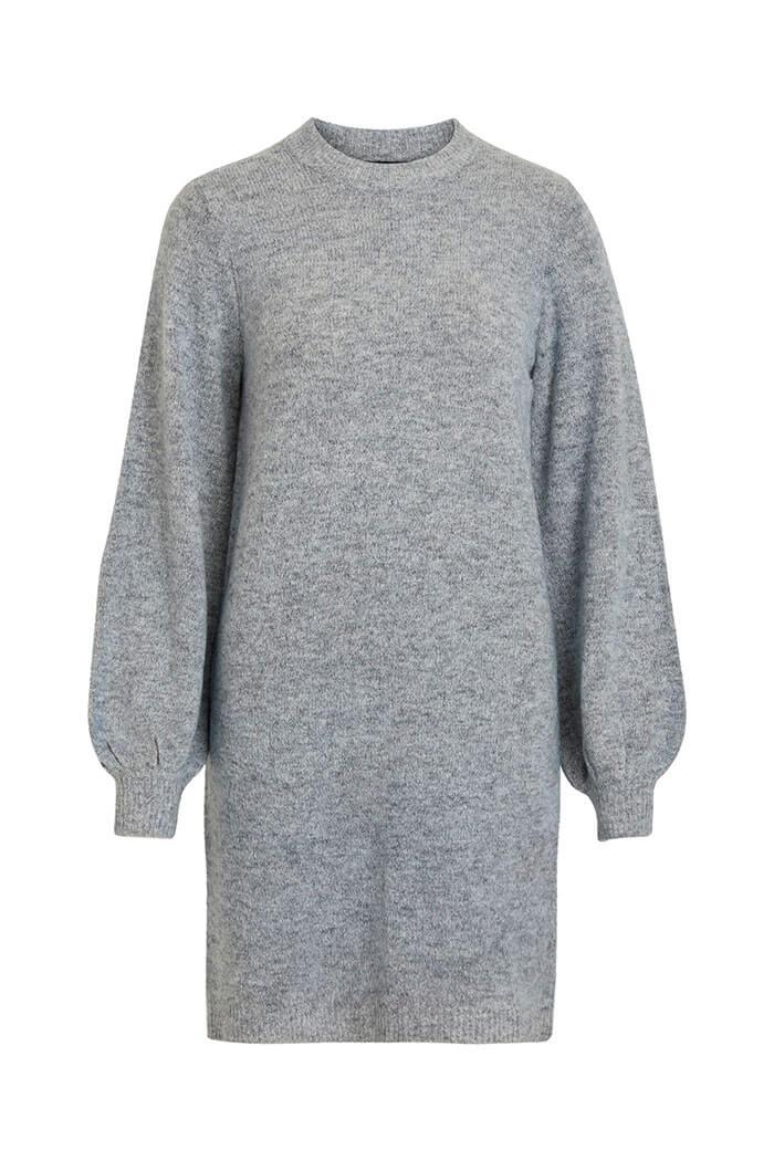 Object, Eve Knit Dress, Light Grey Melange 