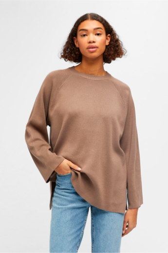 Object, Ester, LS Knit Top, Fossil