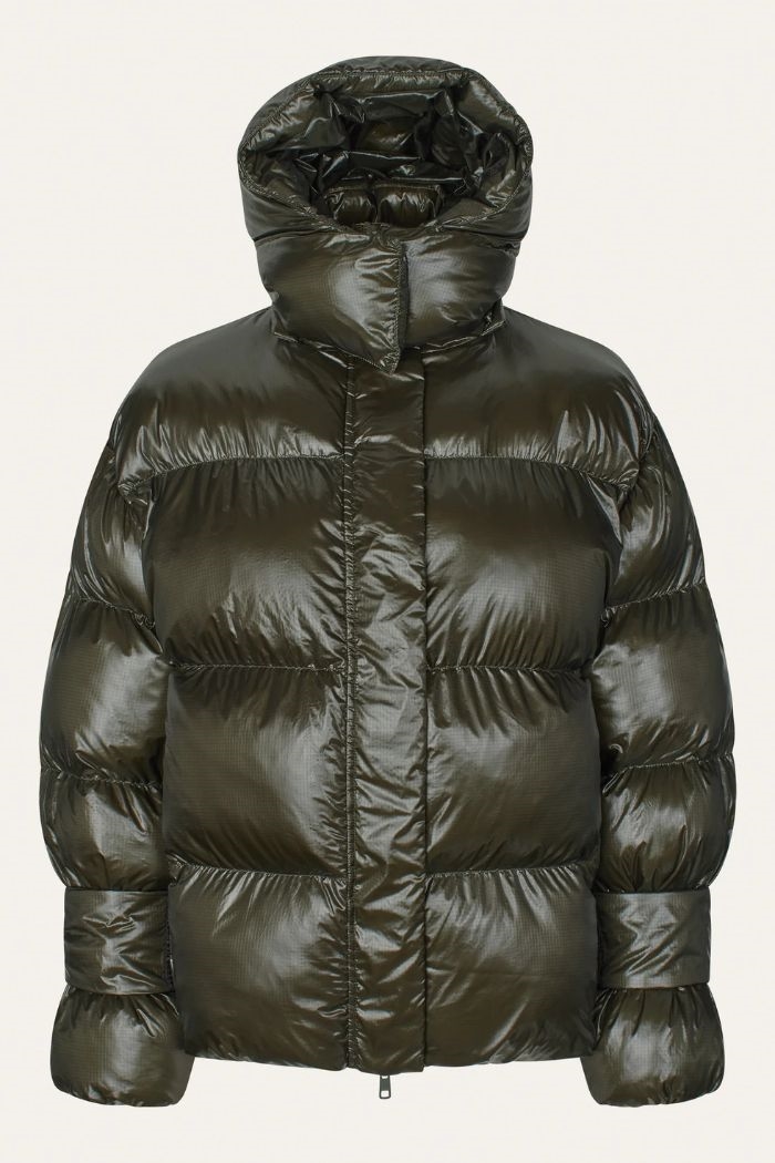 Oval Sqaure - Active Hood Jacket, Dark Army