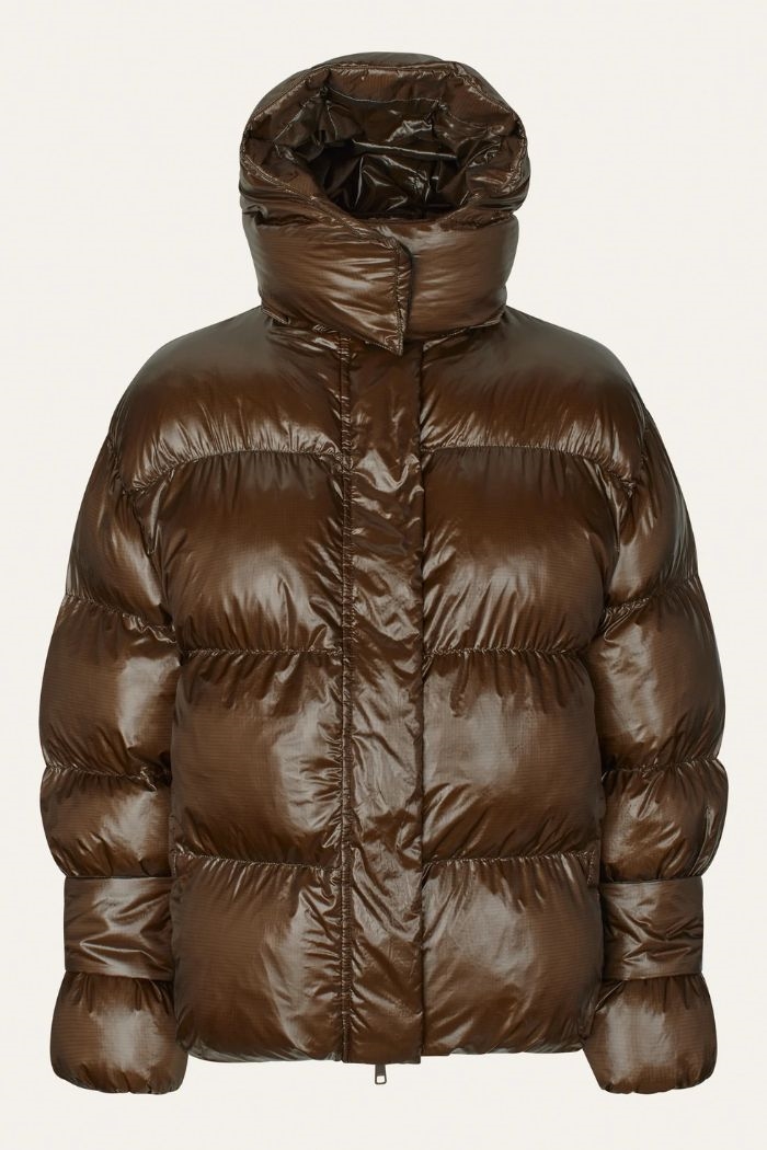 Oval Sqaure - Active Hood Jacket, Dark Oak