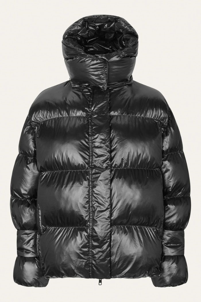 Oval Sqaure - Active Hood Jacket, Black