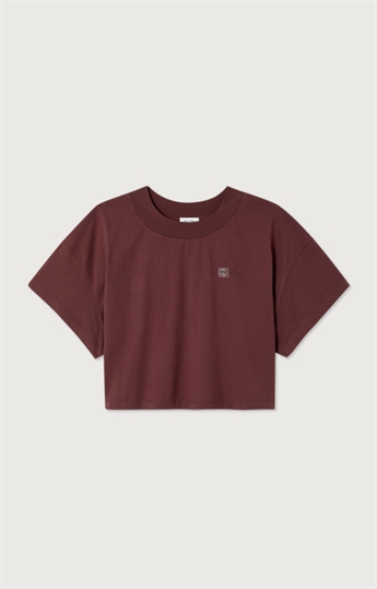 American Vintage, GIX02B, Cropped Tee, Pourpre