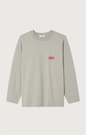 American Vintage, GIX02C, Loose tee, Mineral