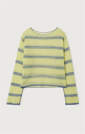 American Vintage, BOD18C, Stripe Knit, Lime Raye