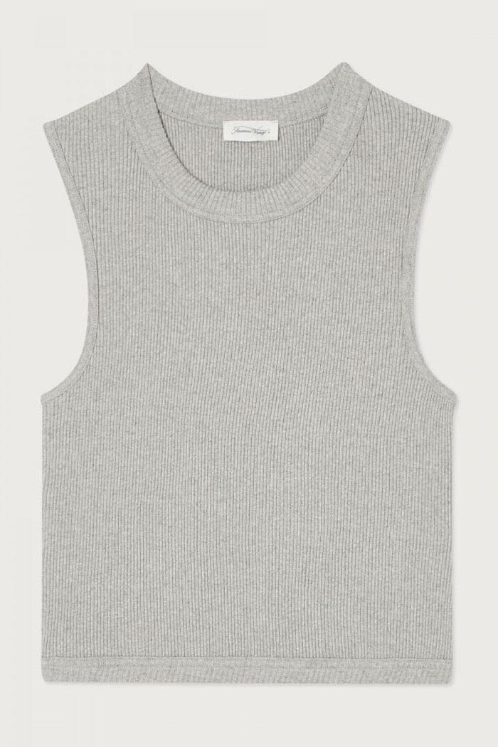 American Vintage, PIWI01A Tank Top, Heather Grey 