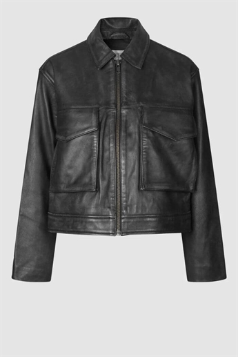 Second Female, Lato leather jacket, Black