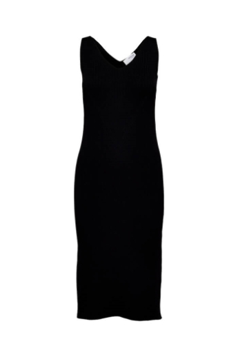 Selected Femme, Trixie SL knit midi dress, Black