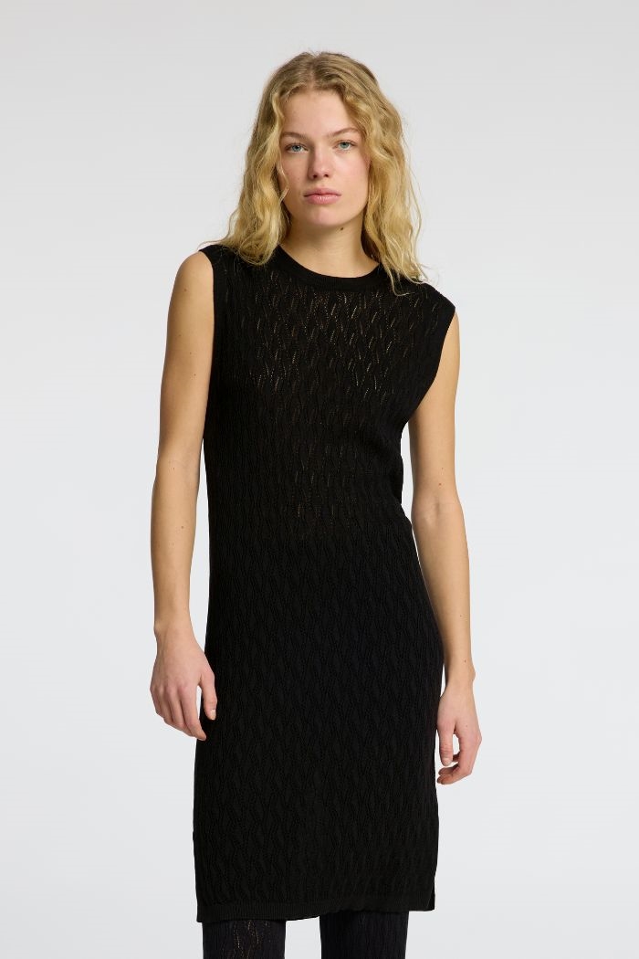 AGY Knit Dress, Black