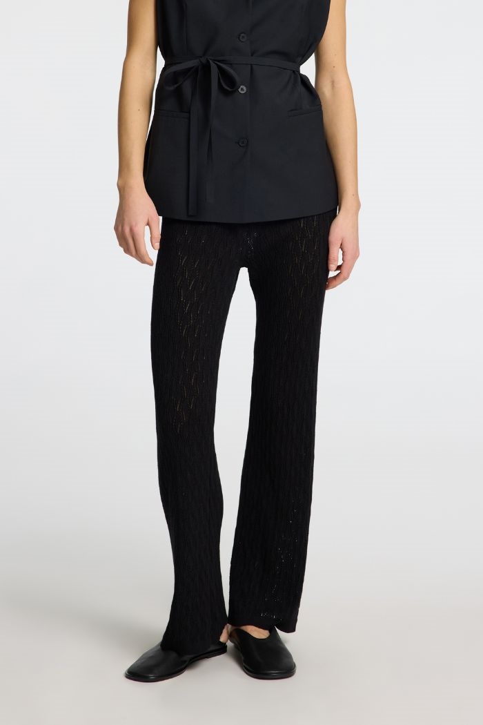 AGY Knit pants, Black