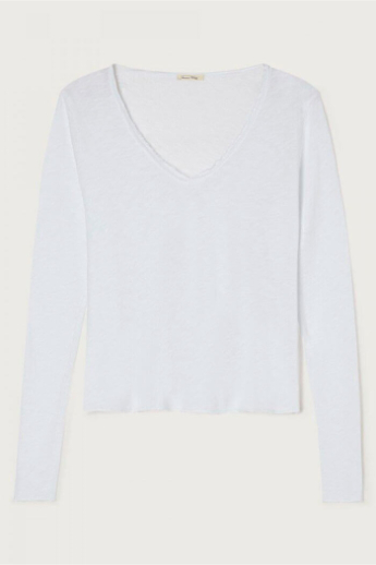 American Vintage, SON02BG LS T-shirt, White