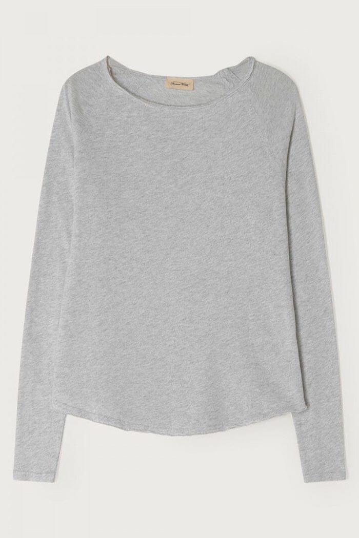 American Vintage, SON31G LS T-shirt, Arctic Melange